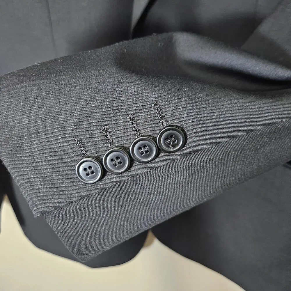 Hoco House of St. Benets Luxe Men Black Blazer 40S 34W DarkAcademia Formal Chic
